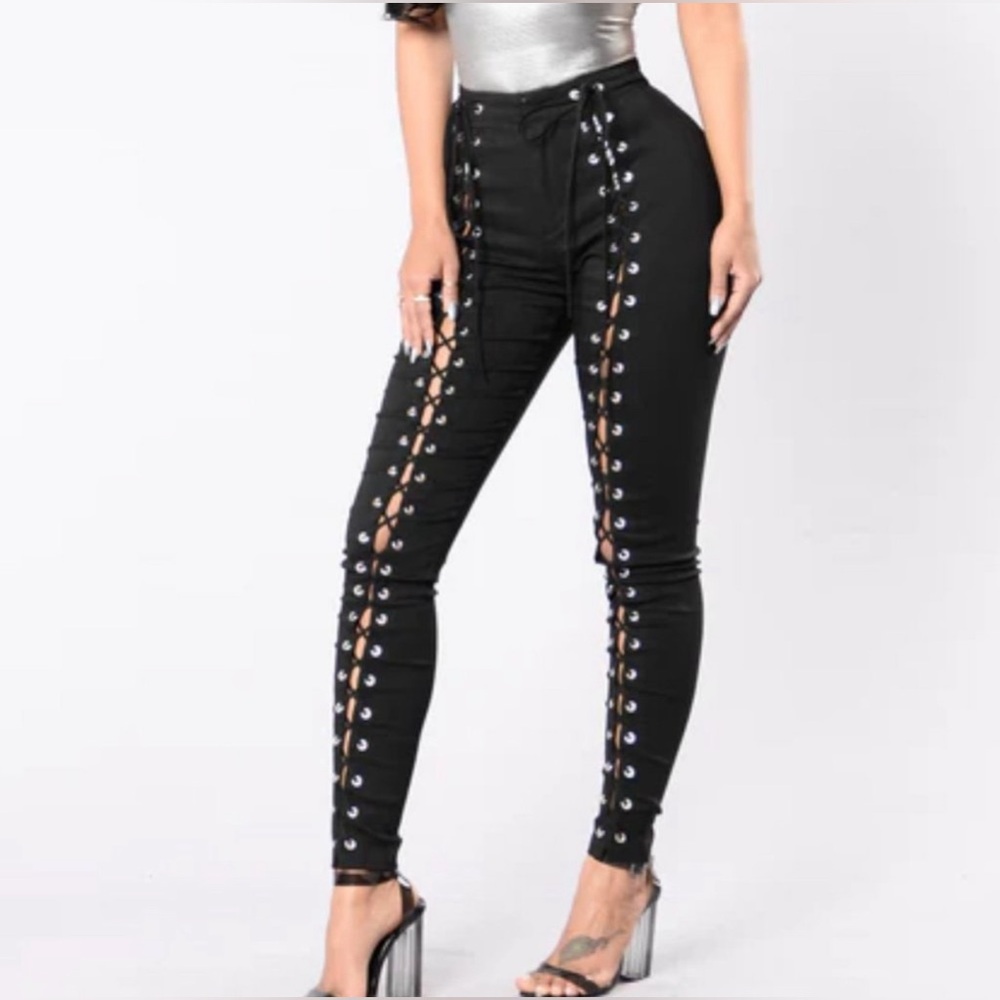 Sexy Lace Up Legging Pant